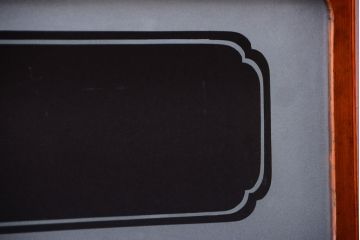 古民具・骨董　腰板欅材!裏ガラス付きアンティーク格子戸