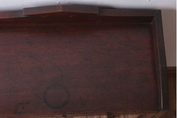 アンティーク家具　大正ロマン　古い木製のアンティークブックケース(本箱)