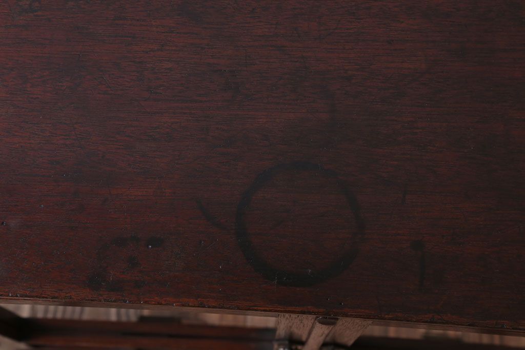 アンティーク家具　大正ロマン　古い木製のアンティークブックケース(本箱)