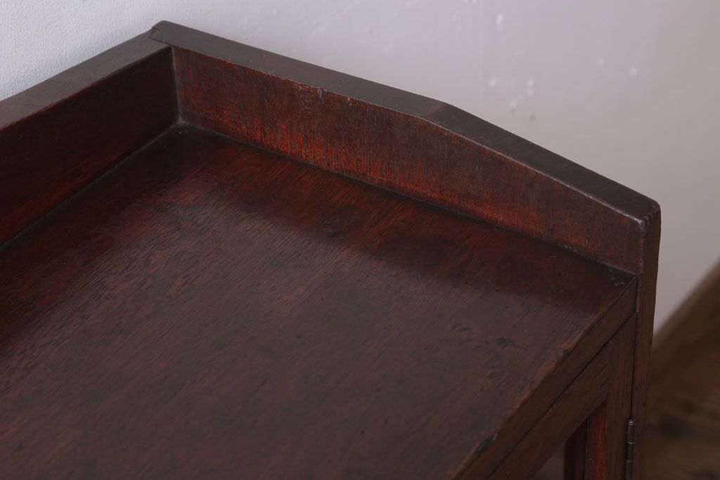 アンティーク家具　大正ロマン　古い木製のアンティークブックケース(本箱)