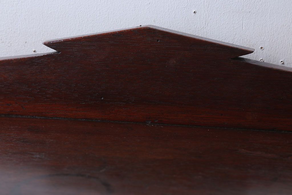 アンティーク家具　大正ロマン　古い木製のアンティークブックケース(本箱)