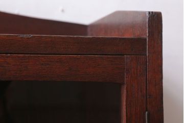 アンティーク家具　大正ロマン　古い木製のアンティークブックケース(本箱)