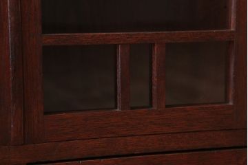 アンティーク家具　大正ロマン　古い木製のアンティークブックケース(本箱)