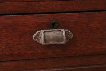 アンティーク家具　大正ロマン　古い木製のアンティークブックケース(本箱)