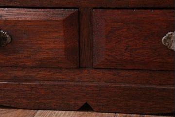 アンティーク家具　大正ロマン　古い木製のアンティークブックケース(本箱)