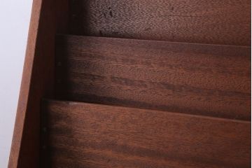 レトロ家具　昭和レトロ　木製!古い本屋さんのマガジンラック付き本棚