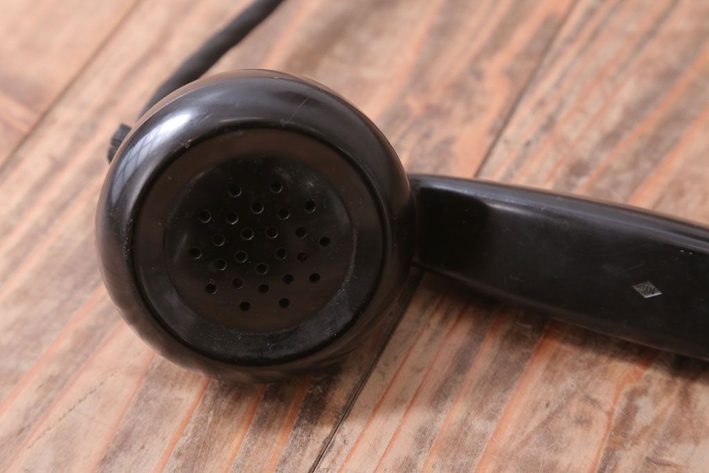 アンティーク雑貨　昭和レトロ　中与通信機製作所　デルビル磁石式　壁掛け電話機(鉄道用?)