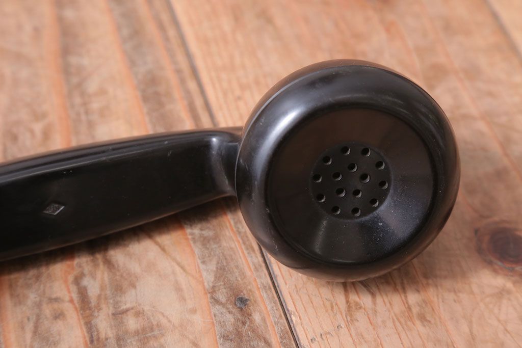 アンティーク雑貨　昭和レトロ　中与通信機製作所　デルビル磁石式　壁掛け電話機(鉄道用?)