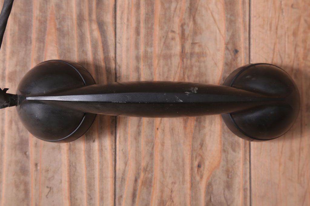 アンティーク雑貨　昭和レトロ　中与通信機製作所　デルビル磁石式　壁掛け電話機(鉄道用?)