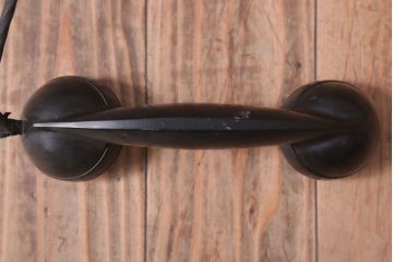 アンティーク雑貨　昭和レトロ　中与通信機製作所　デルビル磁石式　壁掛け電話機(鉄道用?)