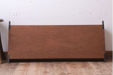 アンティーク家具　アンティーク　3つ扉の壁掛け横型キャビネット(収納棚)(2)