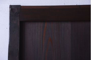 古民具・骨董　明治期!古い木のアンティーク帯戸
