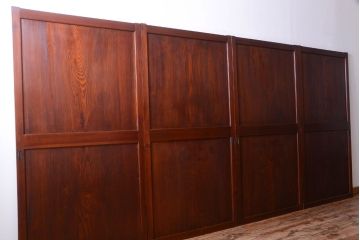 古民具・骨董　明治〜大正期　一枚板の帯戸4枚セット