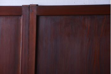 古民具・骨董　明治〜大正期　一枚板の帯戸4枚セット