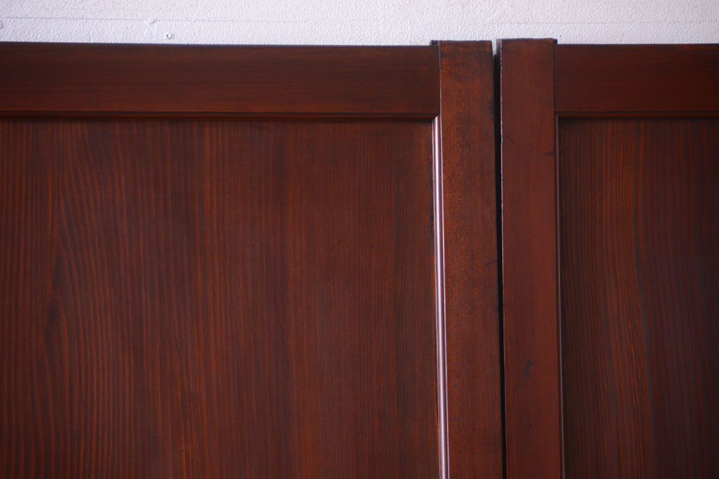 古民具・骨董　明治〜大正期　一枚板の帯戸4枚セット