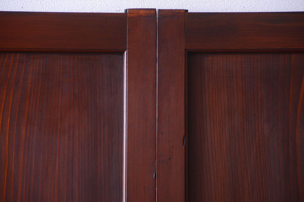 古民具・骨董　明治〜大正期　一枚板の帯戸4枚セット