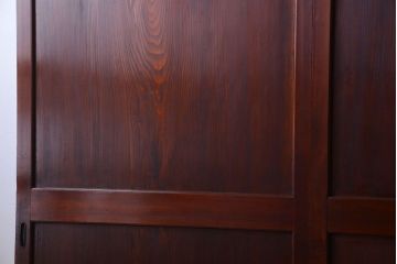 古民具・骨董　明治〜大正期　一枚板の帯戸4枚セット