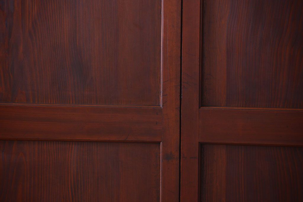 古民具・骨董　明治〜大正期　一枚板の帯戸4枚セット