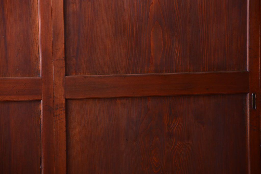 古民具・骨董　明治〜大正期　一枚板の帯戸4枚セット