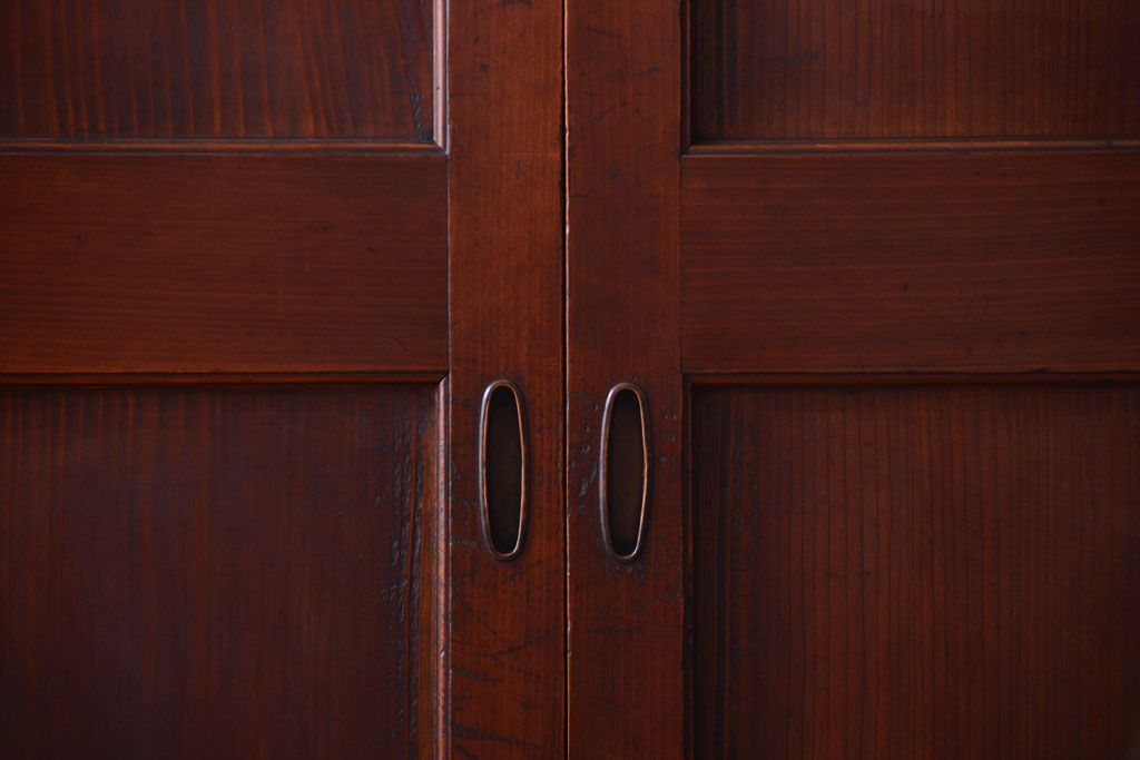 古民具・骨董　明治〜大正期　一枚板の帯戸4枚セット