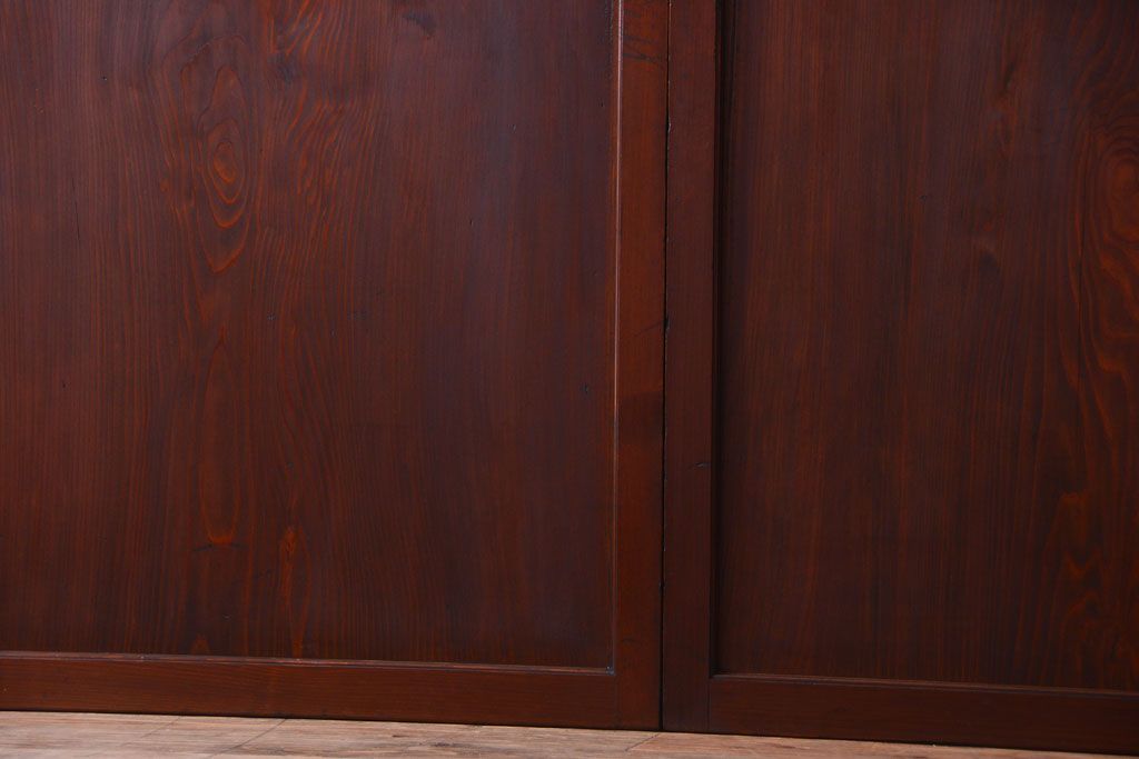 古民具・骨董　明治〜大正期　一枚板の帯戸4枚セット