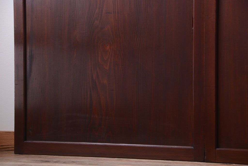 古民具・骨董　明治〜大正期　一枚板の帯戸4枚セット