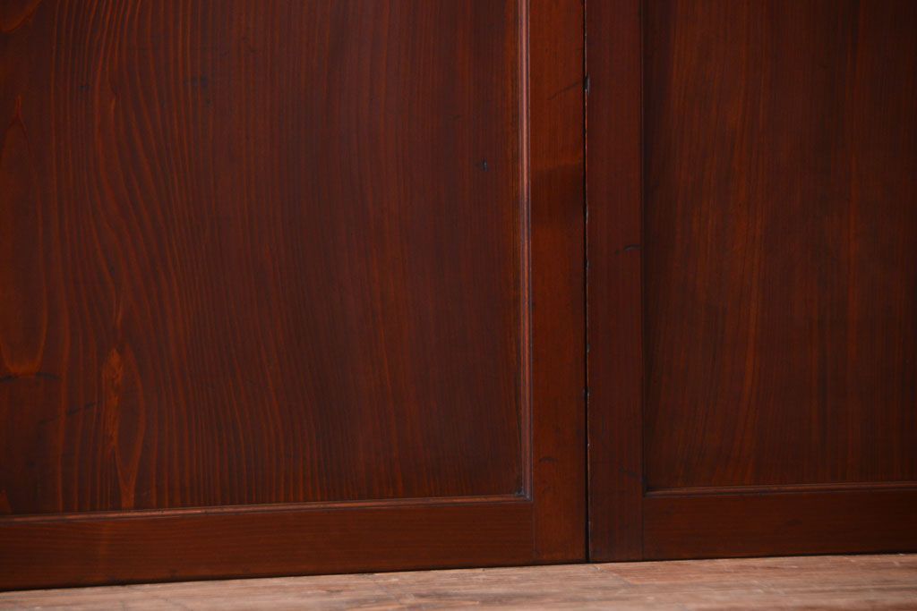 古民具・骨董　明治〜大正期　一枚板の帯戸4枚セット