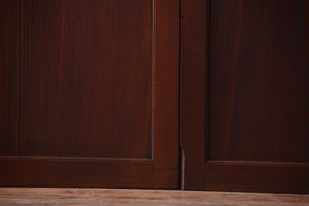 古民具・骨董　明治〜大正期　一枚板の帯戸4枚セット