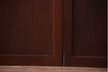 古民具・骨董　明治〜大正期　一枚板の帯戸4枚セット