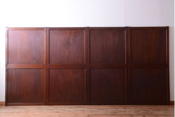 古民具・骨董　明治〜大正期　一枚板の帯戸4枚セット