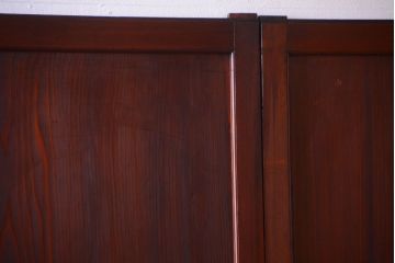 古民具・骨董　明治〜大正期　一枚板の帯戸4枚セット