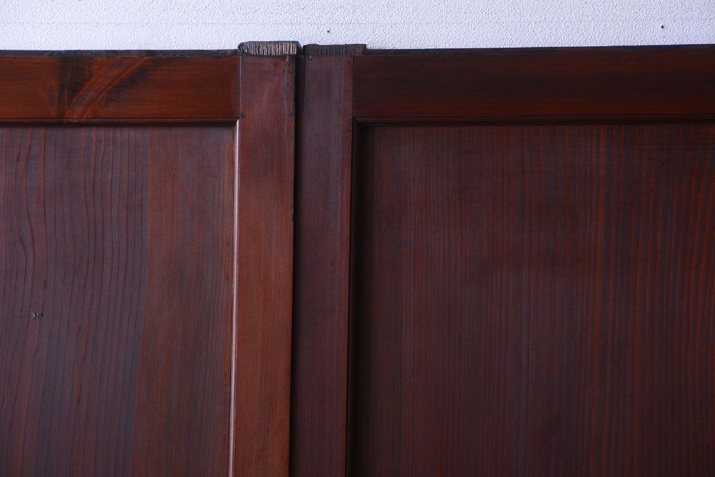 古民具・骨董　明治〜大正期　一枚板の帯戸4枚セット