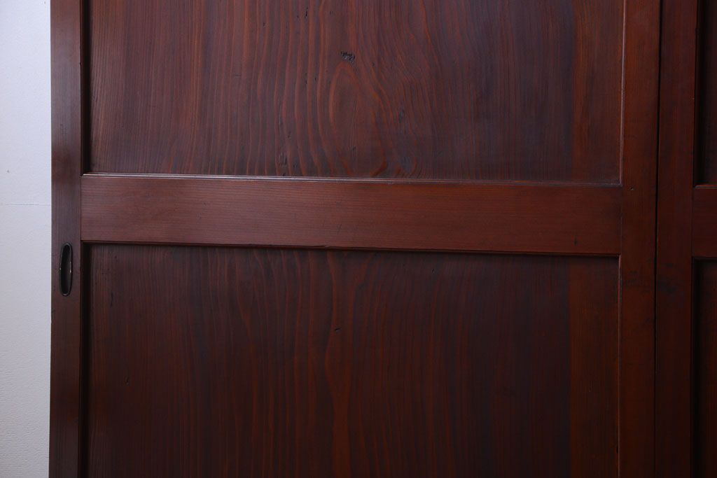 古民具・骨董　明治〜大正期　一枚板の帯戸4枚セット