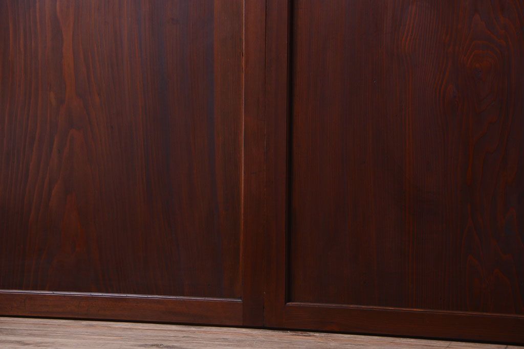 古民具・骨董　明治〜大正期　一枚板の帯戸4枚セット