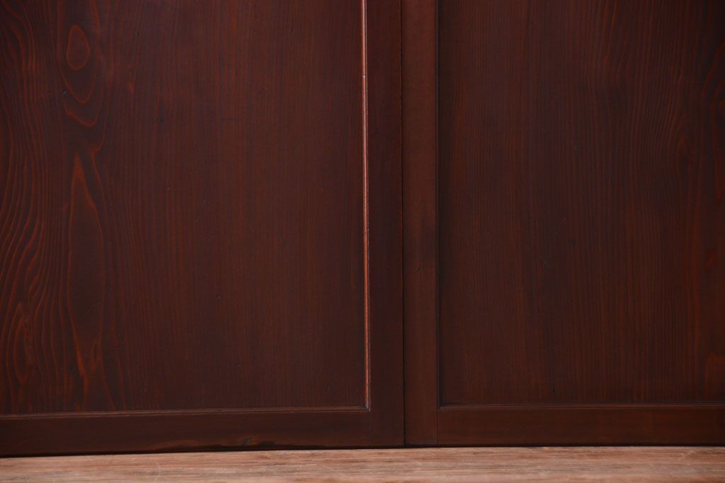 古民具・骨董　明治〜大正期　一枚板の帯戸4枚セット