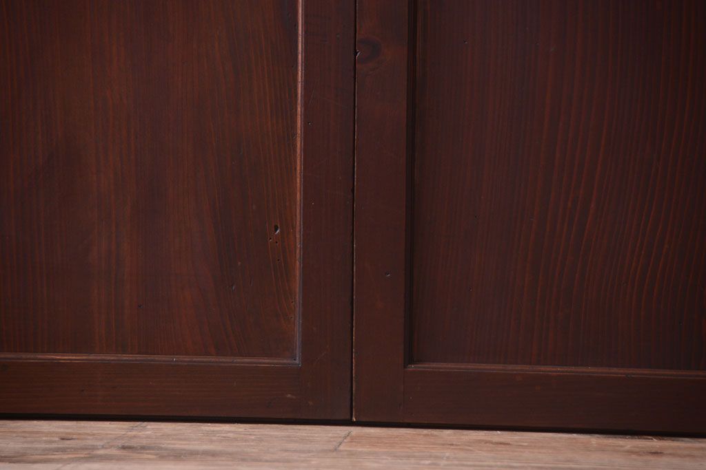 古民具・骨董　明治〜大正期　一枚板の帯戸4枚セット