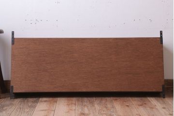 アンティーク家具　アンティーク　3つ扉の壁掛け横型キャビネット(収納棚)(3)