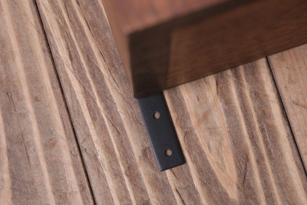 アンティーク家具　アンティーク　3つ扉の壁掛け横型キャビネット(収納棚)(3)