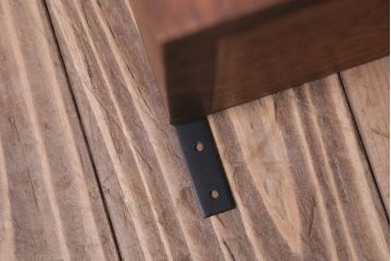 アンティーク家具　アンティーク　3つ扉の壁掛け横型キャビネット(収納棚)(3)