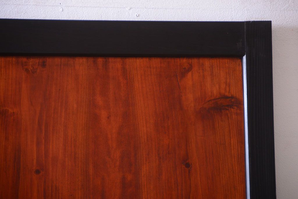 古民具・骨董　古い木のアンティーク帯戸2枚セット(引き戸)