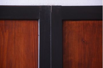 古民具・骨董　古い木のアンティーク帯戸2枚セット(引き戸)