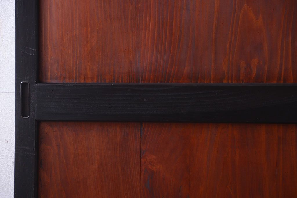 古民具・骨董　古い木のアンティーク帯戸2枚セット(引き戸)