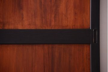 古民具・骨董　古い木のアンティーク帯戸2枚セット(引き戸)