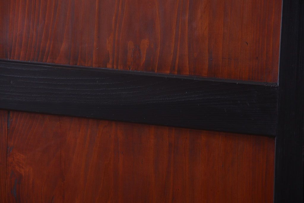 古民具・骨董　古い木のアンティーク帯戸2枚セット(引き戸)