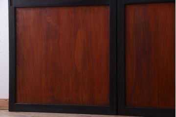 古民具・骨董　古い木のアンティーク帯戸2枚セット(引き戸)