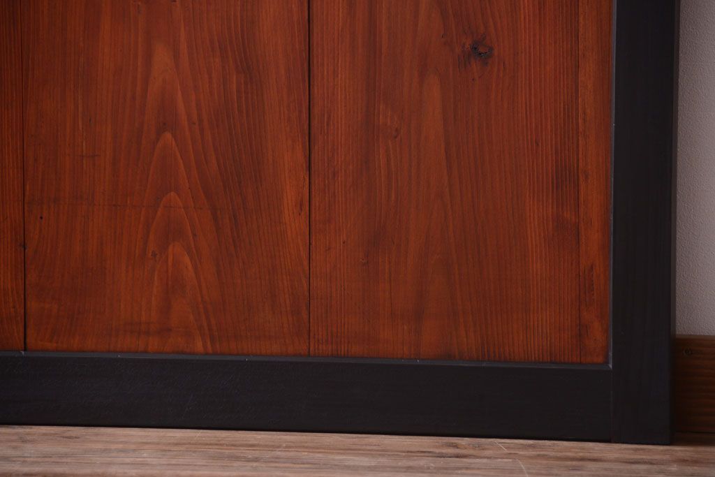 古民具・骨董　古い木のアンティーク帯戸2枚セット(引き戸)