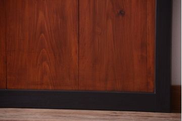 古民具・骨董　古い木のアンティーク帯戸2枚セット(引き戸)