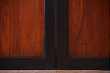 古民具・骨董　古い木のアンティーク帯戸2枚セット(引き戸)