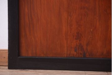 古民具・骨董　古い木のアンティーク帯戸2枚セット(引き戸)