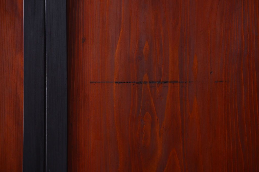 古民具・骨董　古い木のアンティーク帯戸2枚セット(引き戸)